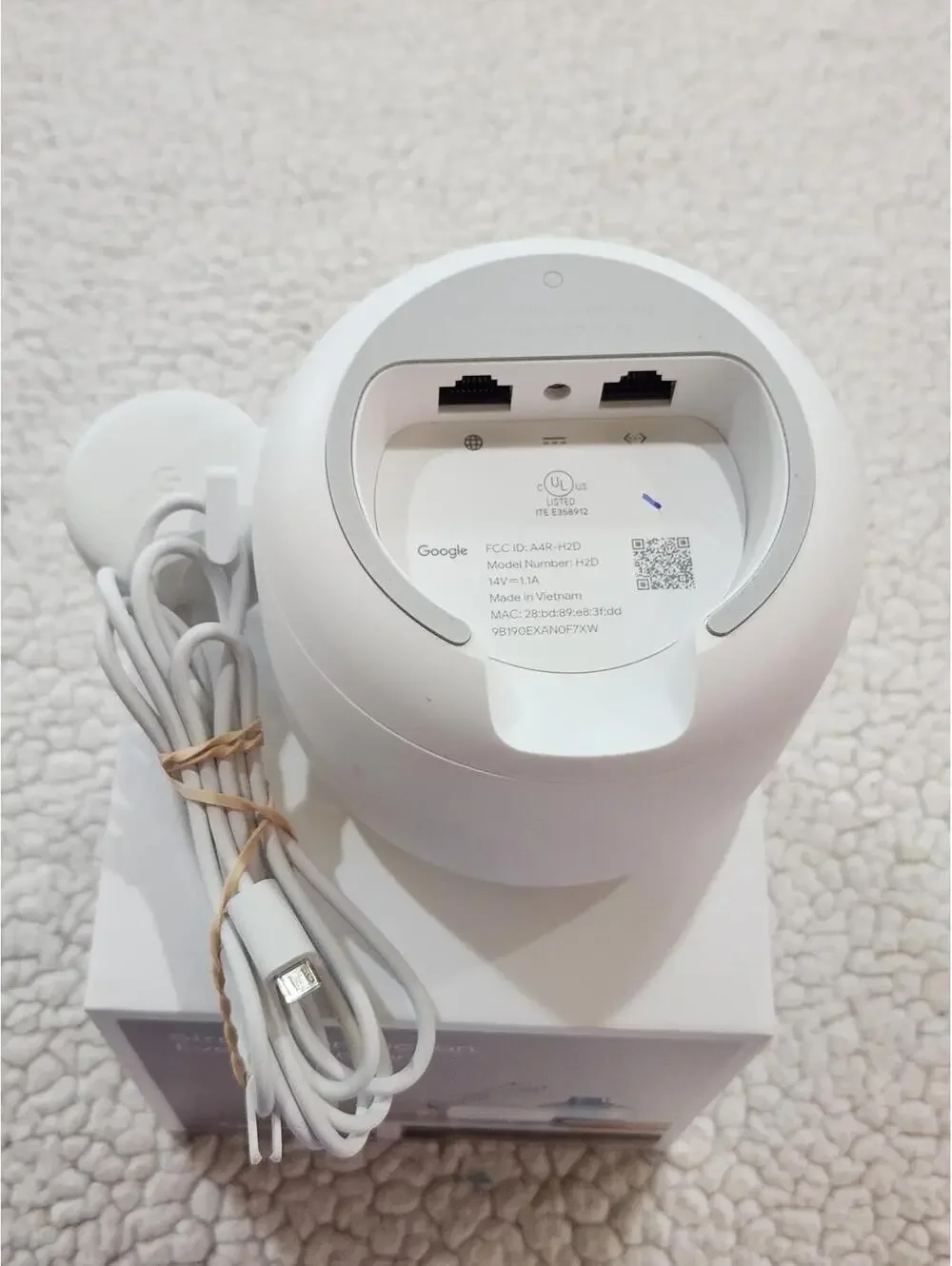 Google Nest H2D GA00595-US WiFi Router AC2200 2.4GHz/5GHz Untested, come as is